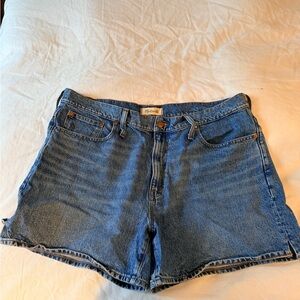 Madewell Medium Blue Denim Cutoff Shorts